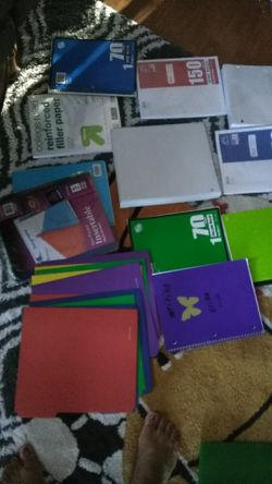 Hojas libretas y folder