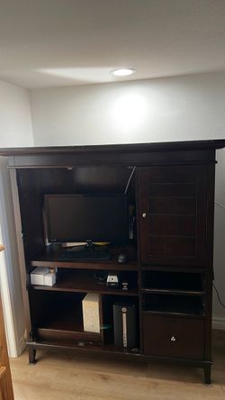 Dark brown cabinet