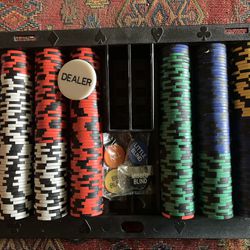 Real Clay Poker Chip Set 350 Count