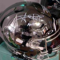 Saints Dual Signed Chrome Speedflex 
