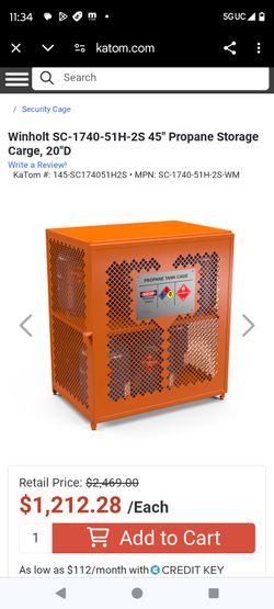 Commercial Grade Propane storage Cage