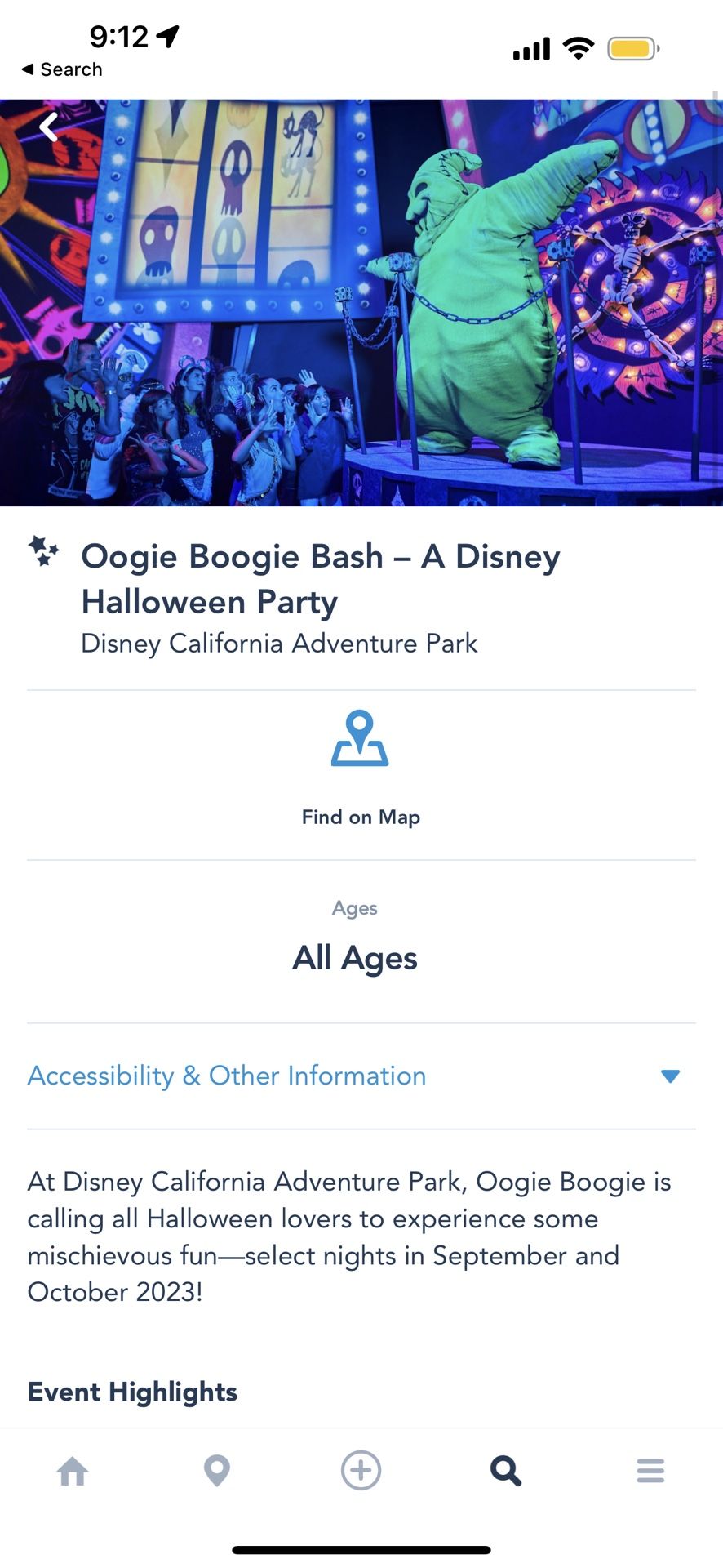 2 Oogie Boogie Tickets 10/03