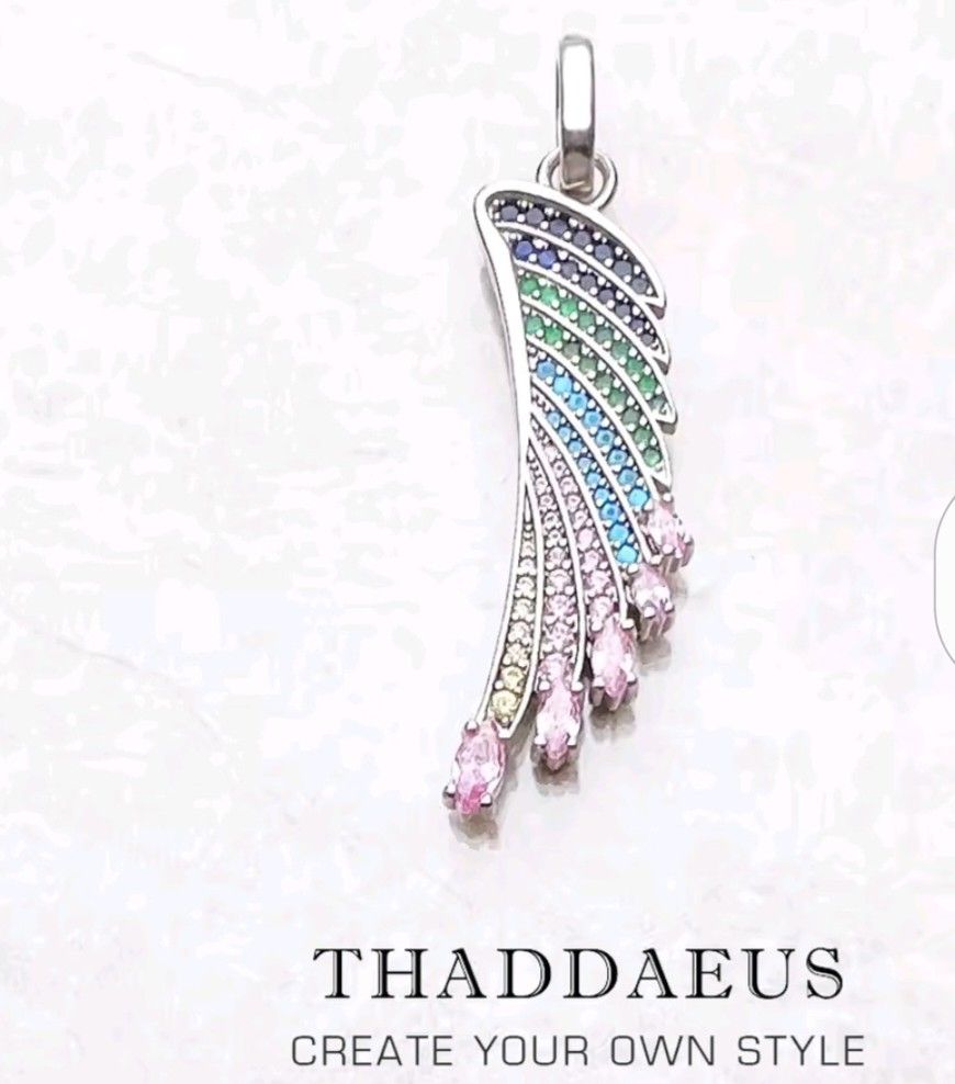 925 Sterling Silver Colorful Hummingbird Wing Zircon Pendant Necklace