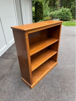 Solid wood bookcase