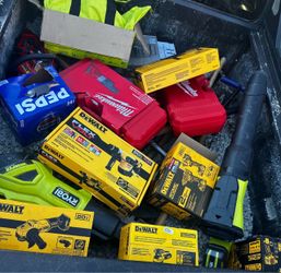 Milwaukee and Dewalt Tools