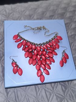 Gorgeous Pink Necklace Set 