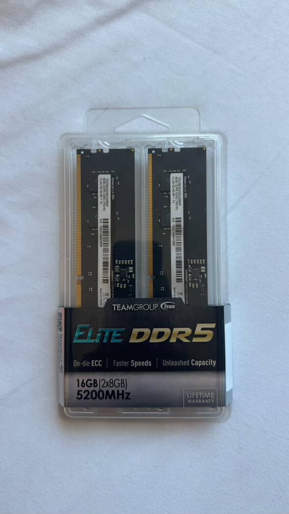 16GB DDR5 5200MT/s
