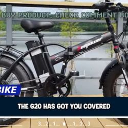 DEEPOWER Mini Electric Bike 400W 48V 10-30Ah 14'' Folding Ebike for Adult US