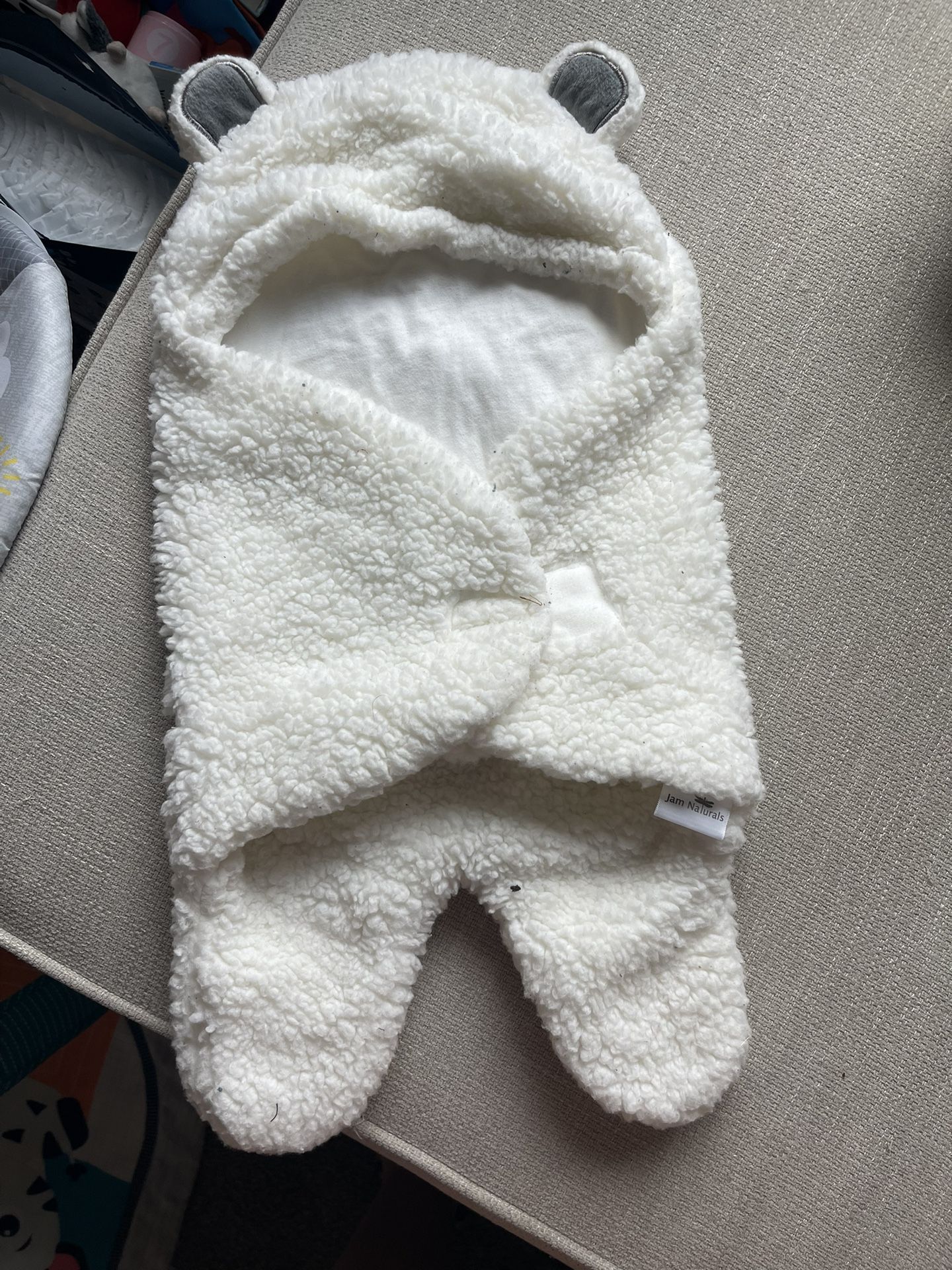 Cute Bear Organic Newborn Swaddle Wrap