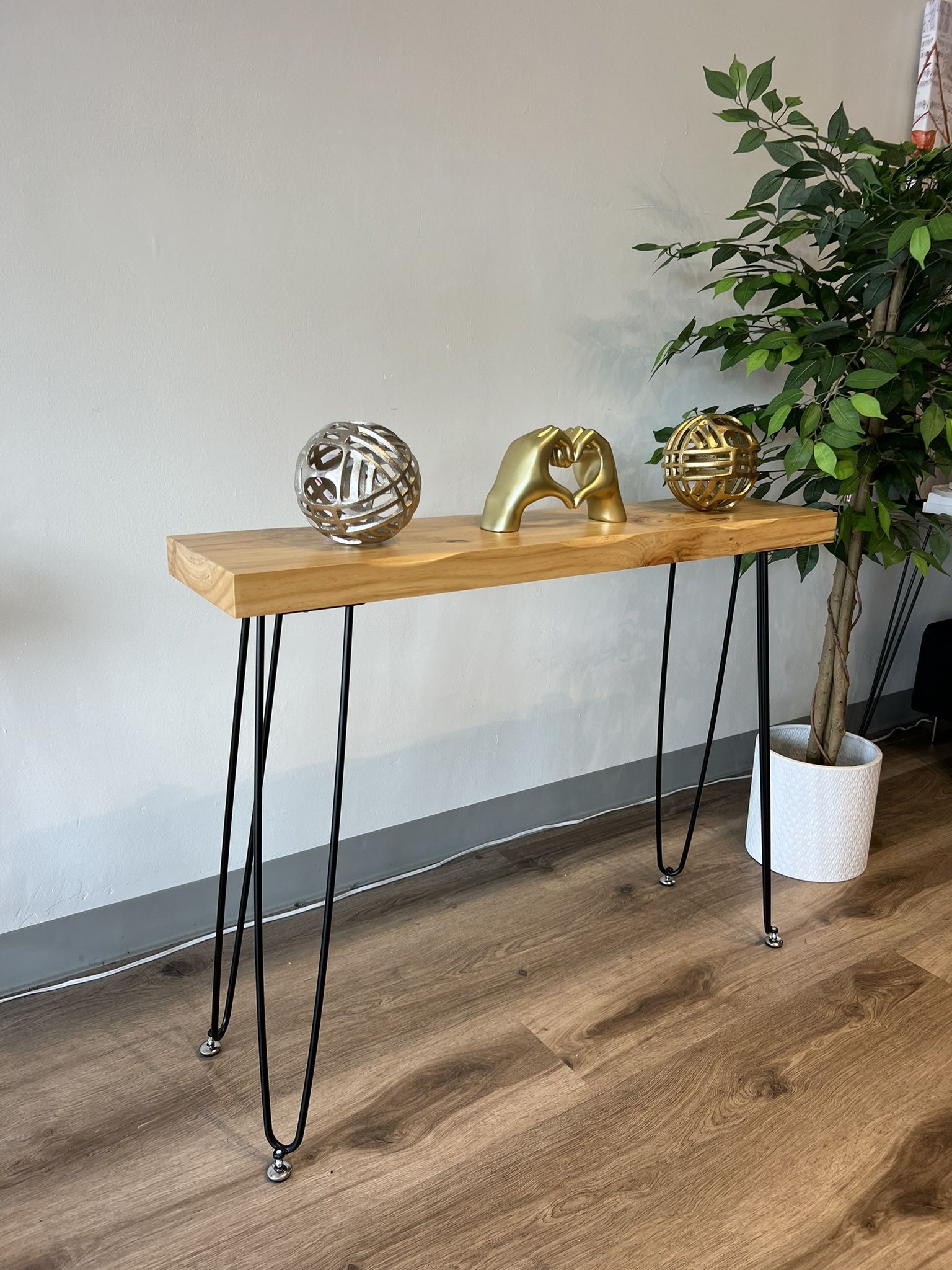 Solid Wood Console Entryway Table