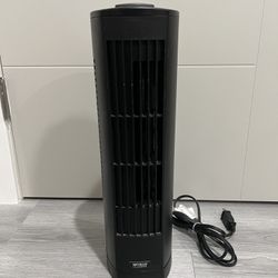 Seville Classics Black Oscillating Tower Fan