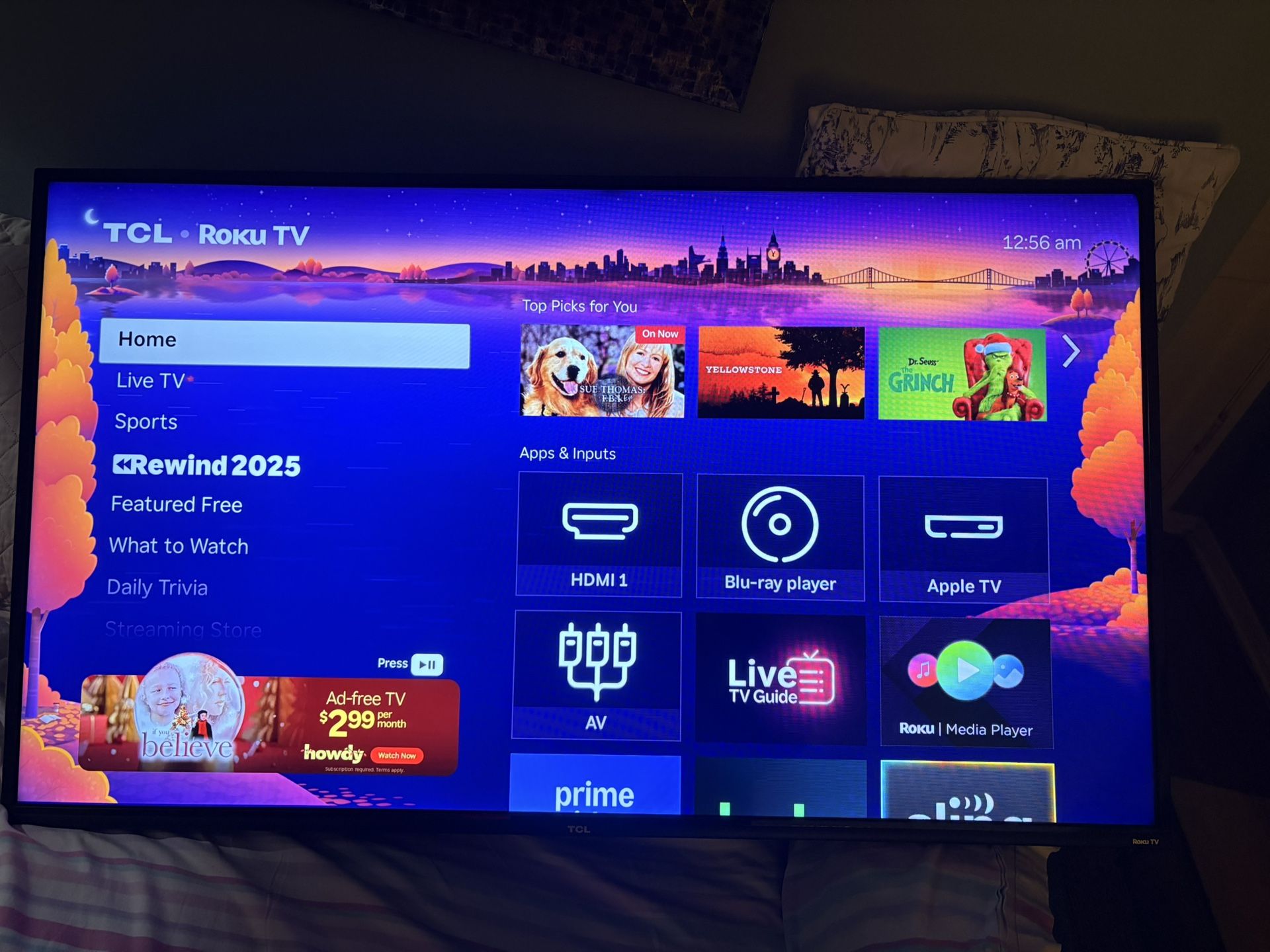 TCL 55” Roku TV 4K HDR