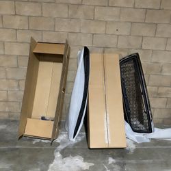 For 2010–2018 Dodge RAM 2500 / 3500 Raptor Style Front Grille Chrome Frame & Matte Black Mesh