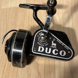 Antique Allcocks & Co.   DUCO  Half  Bail Spinning Reel - Made Redditch, England