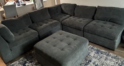 Dark gray sectional