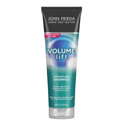John Frieda Volume Lift weightless shampoo for fine, straight hair.