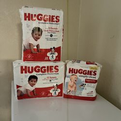 Huggies Diaper En  Wipses