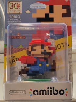 Nintendo Amiibo Mario 30th Anniversary Series Modern Color 8-bit NEW