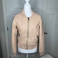 Faux Leather Pink Jacket By Ci Sono By Cavalani