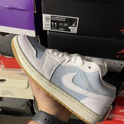 Wmn Jordan 1 Low Denim Worn Blue 