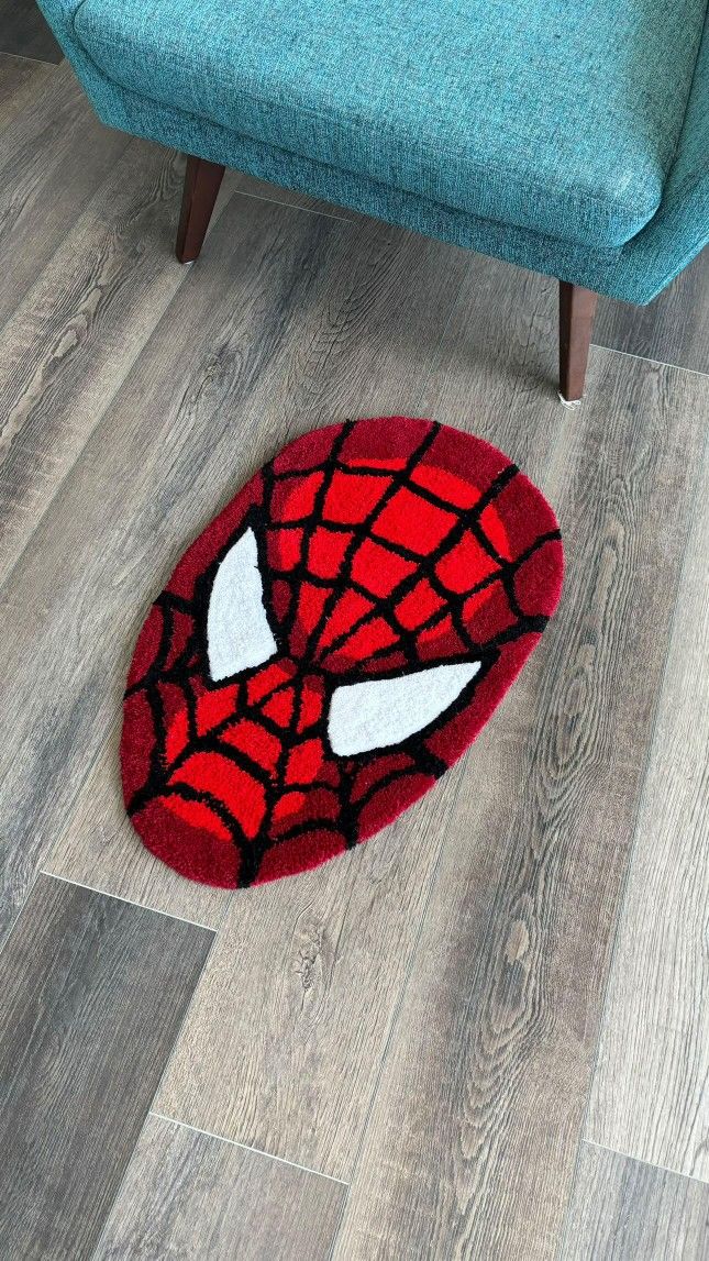 Custom Spiderman Handmade Marvel DC Batman Ironman Comic Book Collector Action Figure Tufted Rug Mat Floor Home Decor Carpet Anime Red Pokemon Starwar