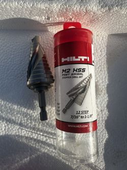Hilti M2 HSS FAST SPIRAL STEPPER DRILL BIT