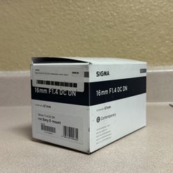Sigma 16mm f/1.4 DC DN