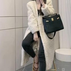 White Faux Fur Coat