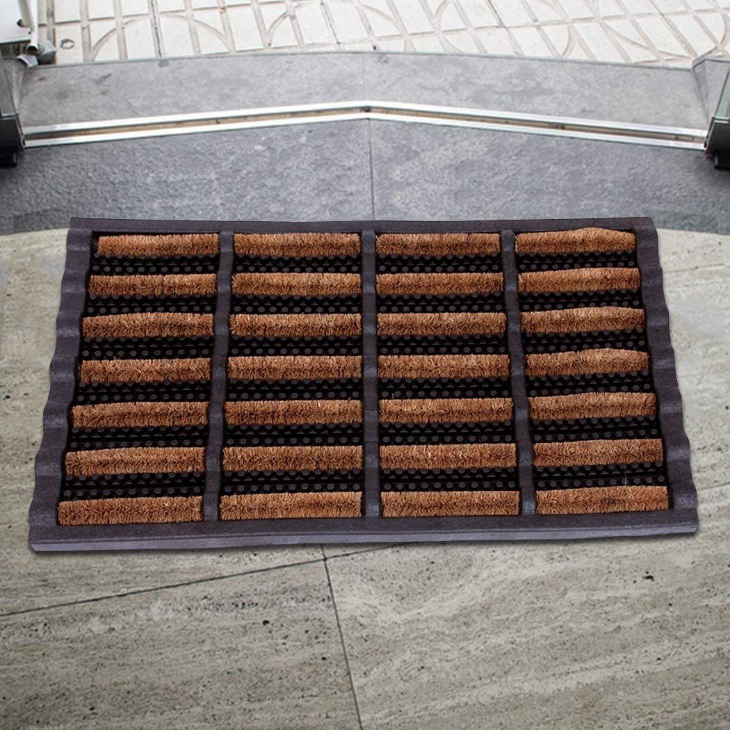24 x 16" Mud Scrubber Tray Mat, Rubber, Weather Resistant