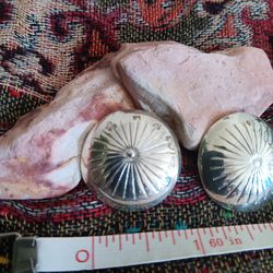 Navajo sterling silver concha earrings