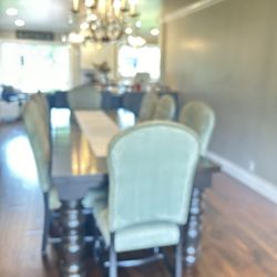 Dining Table And Ten Chairs 