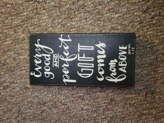 James 1:17 Bible Verse Wooden Wall Sign