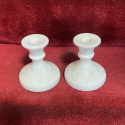 Milkglass Candlesticks