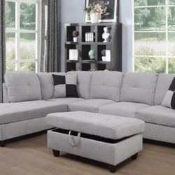 Sectional And Ottoman 