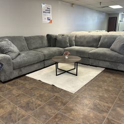 Gray Sectional Couch Sofa New Ashley Modular *Delivery!!*