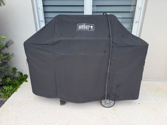 Weber Genesis II GS4 Stainless Steel Gas Grill w/ Side Burner & Sear Station with Cover