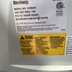 Bestway hot tub heater/bubbles