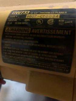 Dewalt Planer DW733