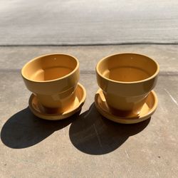 Set Of 6 Pots / Planters - Never Used 