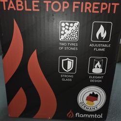 Flammtal Table Top Fire Pit, designed to create a portable flame for indoor or outdoor use