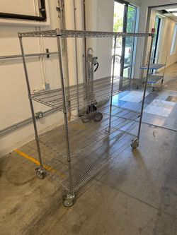 ULINE 4x2 Rolling Shelving