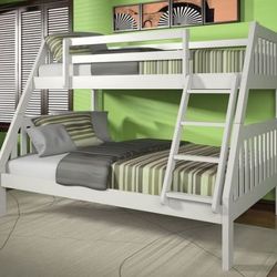 NEW BUNK BED FULL OVER TWIN WITH NEW MATTRESS INCLUDED