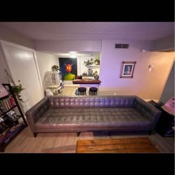 MCM LEATHER J-GRADE COUCH