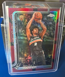 2025-26 Topps Chrome Update - Dylan Harper #152 Red Basketball Refractor 1/5! 🔥