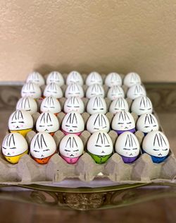 30 Confetti Easter Eggs (hand Painted)