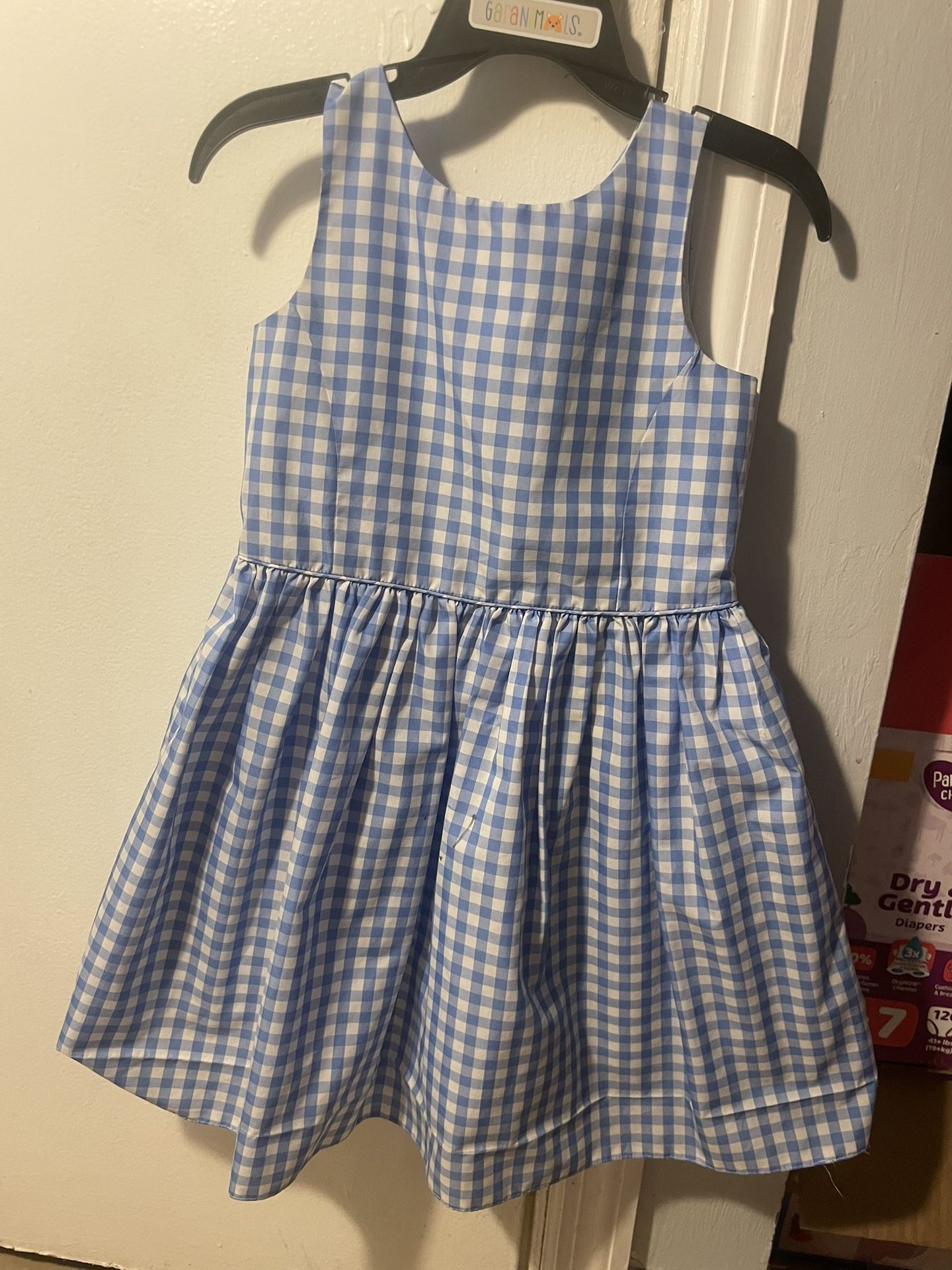 Blue And White Checkerd Dress 
