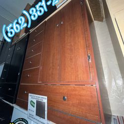 Cherry Pacoima Closet Wardrobe Dresser Chest 