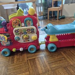 VTech Sit-to-Stand Alphabet Train – Ride-On Toy with Sounds & Learning
