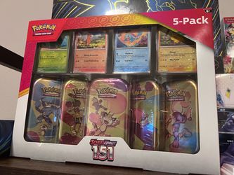 Pokemon 151 Costco 5 pack mini tins