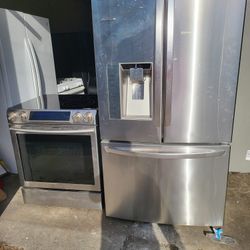 Fridge And Electric Stove